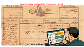 veri girişi, Osmanlıca, Arapça ve İngilizce çeviririm