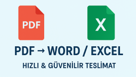Excel,Veri Girişi ve Tasarım Çalışmalarım