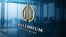 Millenium yatırım için yaptığım logo çalışması.