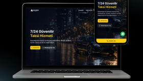 Taksi durakları için hızlı ve modern web sitesi.