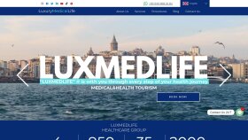 Luxmedlife kurumsal websitesi tasarımı.