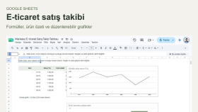 Google Sheets ile E-ticaret Satış Takip Tablosu