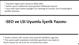 içeriklerinizi seo uyumlu olarak yazıyorum