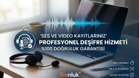 ses ve video deşifre işlemlerinizi yapabilirim
