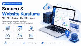 sunucu kurulumu ve web sitesi taşıma işlemleri yaparım