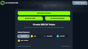 ERC20 token oluşturma sitesi yapabilirim