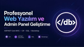 ASP.NET Core MVC web uygulaması ve admin paneli geliştiririm