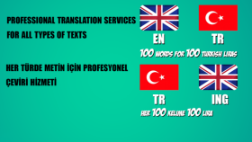 İngilizce'den Türkçe'ye çeviri yapıyorum