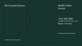 BK Avukatlık Bürosu Kartvizit Tasarımı