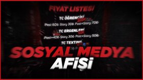 Sosyal medya afişi yapabilirim