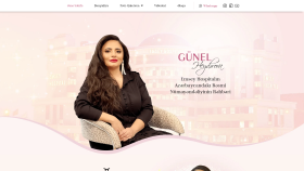 AZERBAYCAN: gunelheyderova.com Özel tasarım web sitesi