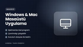 Windows ve Mac masaüstü uygulaması geliştiririm