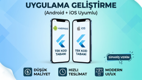 Flutter ile Android ve iOS'a uygulama geliştirebilirim