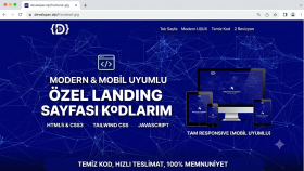 HTML, CSS ve JavaScript alanında website geliştiririm