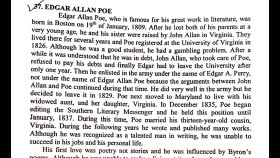 EDGAR ALLAN POE biyografisi