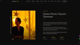 Gamze Tango: tango eğitmeni için marka sitesi