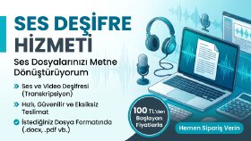 ses dosyalarınızı metin dosyası haline getiririm