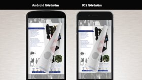 Android ve IOS telefon görünümü