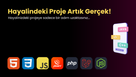 front-end back-end projelerinizi yaparım