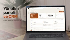 işletmenize özel yönetim paneli ve CRM yaparım