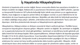 İş hayatında hikayeleştirme