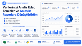 Excel ve CSV verilerinizi analiz edip görselleştiririm