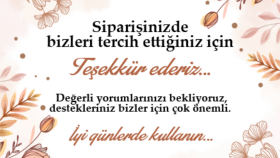 Teşekkür kartı tasarımı hazırlayabilirim