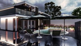 Villa Dış Mekan Tasarım, Model, Render ve Görselleştirme