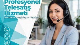 telefonla etkili satış ve randevu alma hizmeti veriyorum