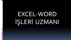 Excel-Word uzmanı