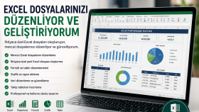 Excel dosyalarınızı düzenliyor ve geliştiriyorum