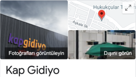 Google My Business - Kap Gidiyo