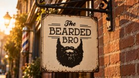 The Bearded Bro - Retro Logo Tasarımı