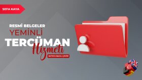 Almanca Türkçe İngilizce resmi evrak çevirisi yaparım