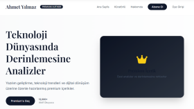 premium kişisel blog sitesi yaparım