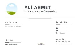 mühendislik özgeçmişinizi hazırlarım