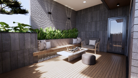 Balkon teras dizayn -RENDER