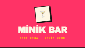 Minik Bar - Neo-Brutalism Dijital Menü Tasarımı