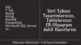 veritabanı tablolarınızı, er diyagramınızı vs. hazırlarım