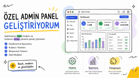 işletmenize özel dashboard tasarlarım