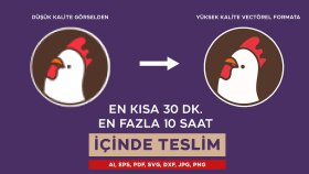 logonuzu vektörel formata çevirebilirim