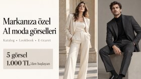 yapay zeka ile markanıza özel moda görselleri hazırlarım