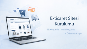 SEO uyumlu e ticaret web sitesi kurar satış artırırım