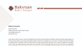 Bakırsan Bakır Kurumsal Kimlik Çalışması