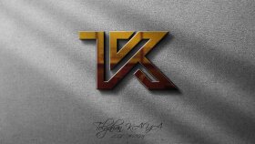 T ve K harflerinden Logo Tasarım
