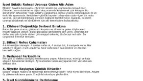 İçsel Sükût: Altı Adımda Ruhsal Uyanış