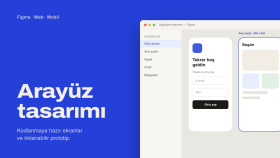 web siteniz ve uygulamanız için Figma'da arayüz tasarlarım
