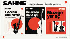 SAHNE: caz için üç tipografik post