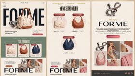 FORME – Heykelsi Çanta Tasarımı & Lüks E-Ticaret Arayüzü