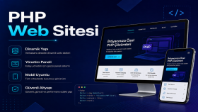 PHP, dinamik ve yönetim panelli web sitesi geliştirebilirim